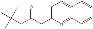 4,4-dimethyl-1-(quinolin-2-yl)pentan-2-one Struktur