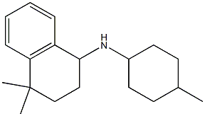 4,4-dimethyl-N-(4-methylcyclohexyl)-1,2,3,4-tetrahydronaphthalen-1-amine Struktur