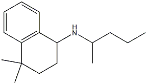 4,4-dimethyl-N-(pentan-2-yl)-1,2,3,4-tetrahydronaphthalen-1-amine Struktur