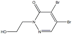 4,5-dibromo-2-(2-hydroxyethyl)pyridazin-3(2H)-one Struktur