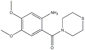 4,5-dimethoxy-2-(thiomorpholin-4-ylcarbonyl)aniline Struktur