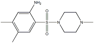 4,5-dimethyl-2-[(4-methylpiperazine-1-)sulfonyl]aniline Struktur