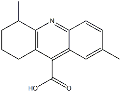 4,7-dimethyl-1,2,3,4-tetrahydroacridine-9-carboxylic acid Struktur