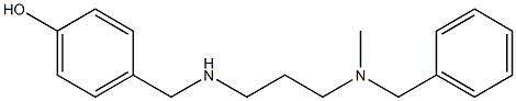 4-[({3-[benzyl(methyl)amino]propyl}amino)methyl]phenol Struktur