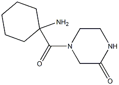 4-[(1-aminocyclohexyl)carbonyl]piperazin-2-one Struktur