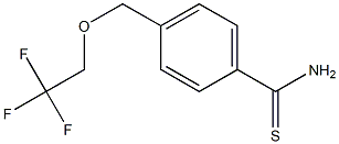 4-[(2,2,2-trifluoroethoxy)methyl]benzenecarbothioamide Struktur