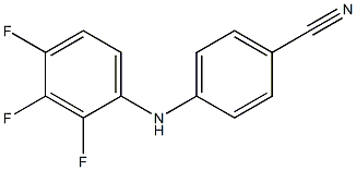 4-[(2,3,4-trifluorophenyl)amino]benzonitrile Struktur