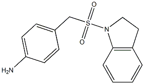 4-[(2,3-dihydro-1H-indole-1-sulfonyl)methyl]aniline Struktur