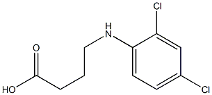 4-[(2,4-dichlorophenyl)amino]butanoic acid Struktur