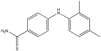 4-[(2,4-dimethylphenyl)amino]benzene-1-carbothioamide Struktur