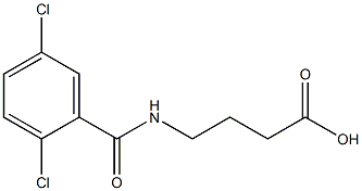 4-[(2,5-dichlorophenyl)formamido]butanoic acid Struktur