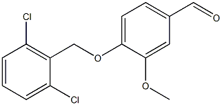 4-[(2,6-dichlorophenyl)methoxy]-3-methoxybenzaldehyde Struktur