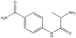 4-[(2-aminopropanoyl)amino]benzamide Struktur