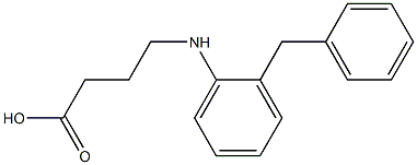 4-[(2-benzylphenyl)amino]butanoic acid Struktur