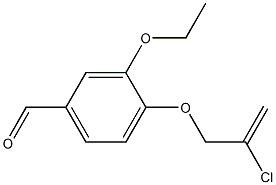 4-[(2-chloroprop-2-enyl)oxy]-3-ethoxybenzaldehyde Struktur