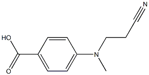 4-[(2-cyanoethyl)(methyl)amino]benzoic acid Struktur