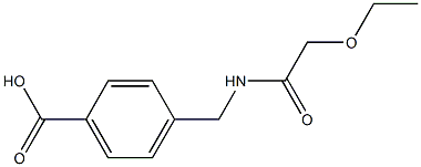 4-[(2-ethoxyacetamido)methyl]benzoic acid Struktur