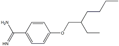 4-[(2-ethylhexyl)oxy]benzene-1-carboximidamide Struktur