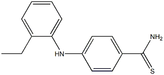 4-[(2-ethylphenyl)amino]benzene-1-carbothioamide Struktur