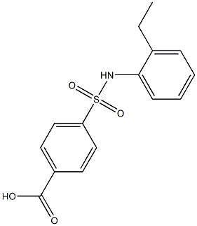 4-[(2-ethylphenyl)sulfamoyl]benzoic acid Struktur