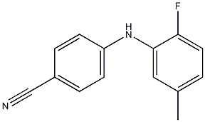 4-[(2-fluoro-5-methylphenyl)amino]benzonitrile Struktur