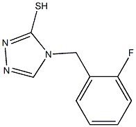 4-[(2-fluorophenyl)methyl]-4H-1,2,4-triazole-3-thiol Struktur