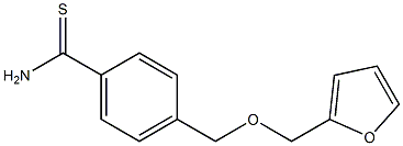 4-[(2-furylmethoxy)methyl]benzenecarbothioamide Struktur