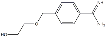 4-[(2-hydroxyethoxy)methyl]benzene-1-carboximidamide Struktur