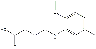 4-[(2-methoxy-5-methylphenyl)amino]butanoic acid Struktur