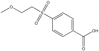 4-[(2-methoxyethyl)sulfonyl]benzoic acid Struktur