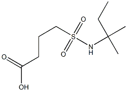 4-[(2-methylbutan-2-yl)sulfamoyl]butanoic acid Struktur