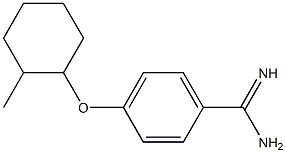 4-[(2-methylcyclohexyl)oxy]benzene-1-carboximidamide Struktur