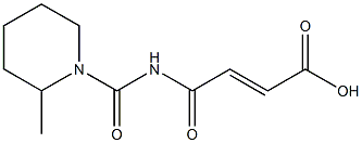 4-[(2-methylpiperidin-1-yl)carbonylamino]-4-oxobut-2-enoic acid Struktur