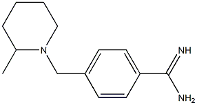 4-[(2-methylpiperidin-1-yl)methyl]benzenecarboximidamide Struktur