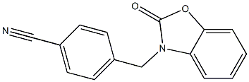 4-[(2-oxo-1,3-benzoxazol-3(2H)-yl)methyl]benzonitrile Struktur