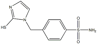 4-[(2-sulfanyl-1H-imidazol-1-yl)methyl]benzene-1-sulfonamide Struktur