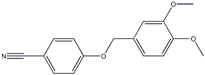 4-[(3,4-dimethoxybenzyl)oxy]benzonitrile Struktur