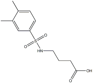 4-[(3,4-dimethylbenzene)sulfonamido]butanoic acid Struktur