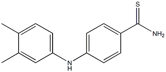 4-[(3,4-dimethylphenyl)amino]benzene-1-carbothioamide Struktur