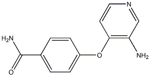 4-[(3-aminopyridin-4-yl)oxy]benzamide Struktur