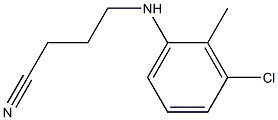 4-[(3-chloro-2-methylphenyl)amino]butanenitrile Struktur