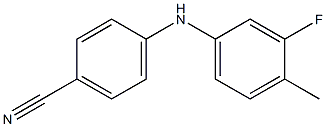 4-[(3-fluoro-4-methylphenyl)amino]benzonitrile Struktur