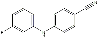 4-[(3-fluorophenyl)amino]benzonitrile Struktur