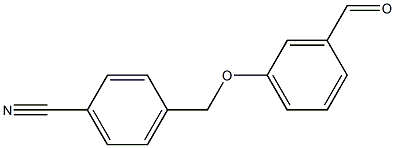 4-[(3-formylphenoxy)methyl]benzonitrile Struktur