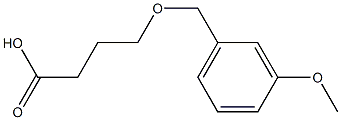 4-[(3-methoxybenzyl)oxy]butanoic acid Struktur