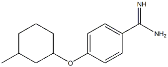 4-[(3-methylcyclohexyl)oxy]benzene-1-carboximidamide Struktur