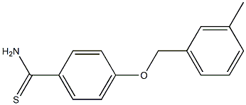 4-[(3-methylphenyl)methoxy]benzene-1-carbothioamide Struktur