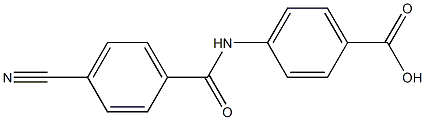 4-[(4-cyanobenzoyl)amino]benzoic acid Struktur