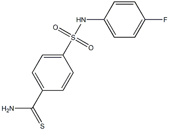 4-[(4-fluorophenyl)sulfamoyl]benzene-1-carbothioamide Struktur