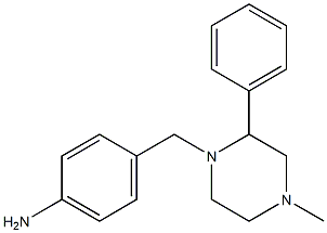 4-[(4-methyl-2-phenylpiperazin-1-yl)methyl]aniline Struktur